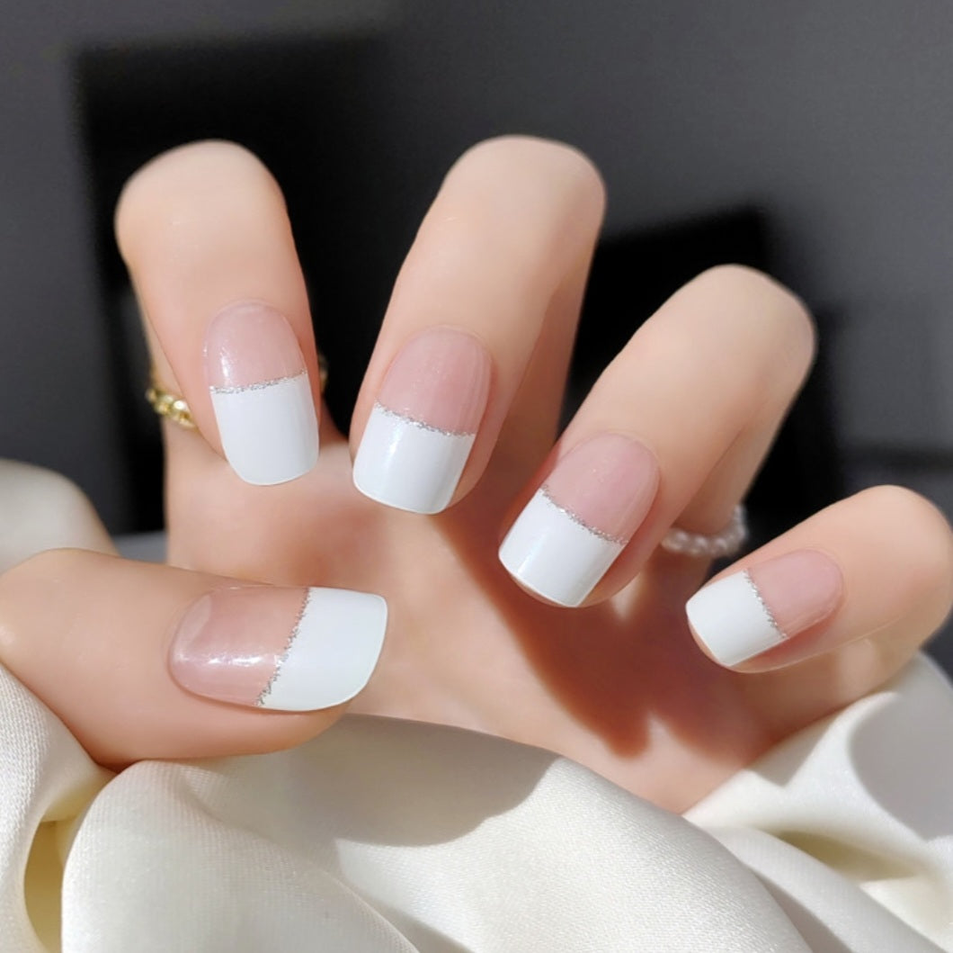 French Manicure  Gel nails french, French tip acrylic nails, Work nails